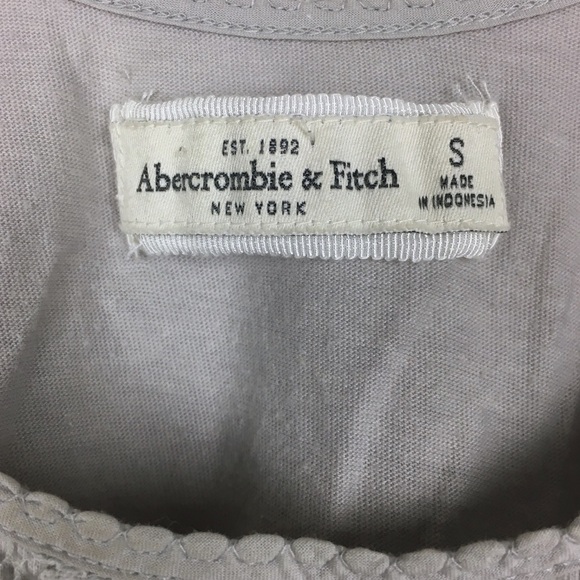 ABERCROMBIE & FITCH Tank Top Lace Rhinestones Floral Flowers Stretch Y2K Small - Picture 7 of 10